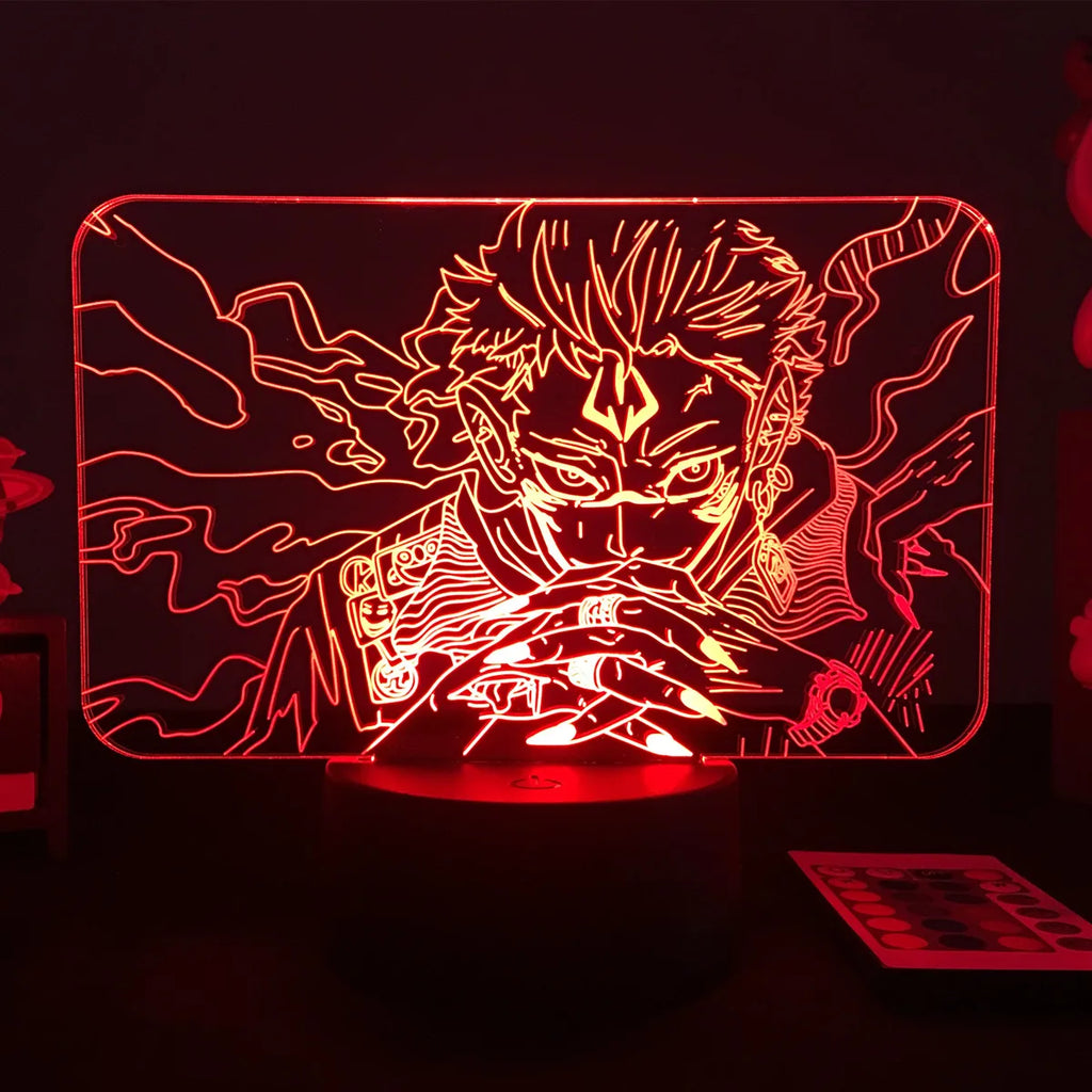 Ryomen Sukuna Jujutsu Kaisen Neon Light