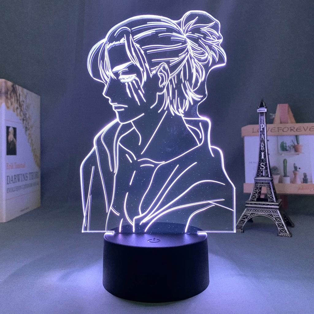 Eren Yeager Attack On Titan Neon Light