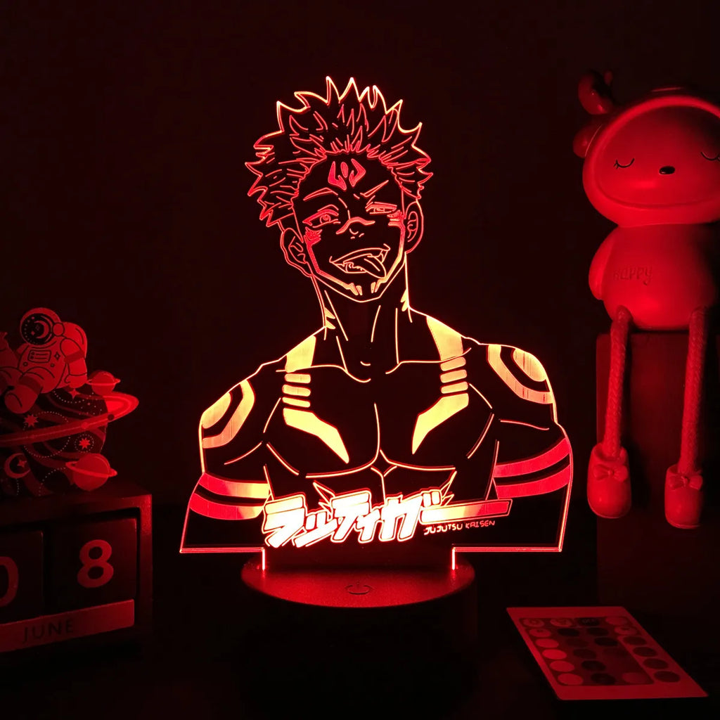 Ryomen Sukuna Jujutsu Kaisen Neon Light