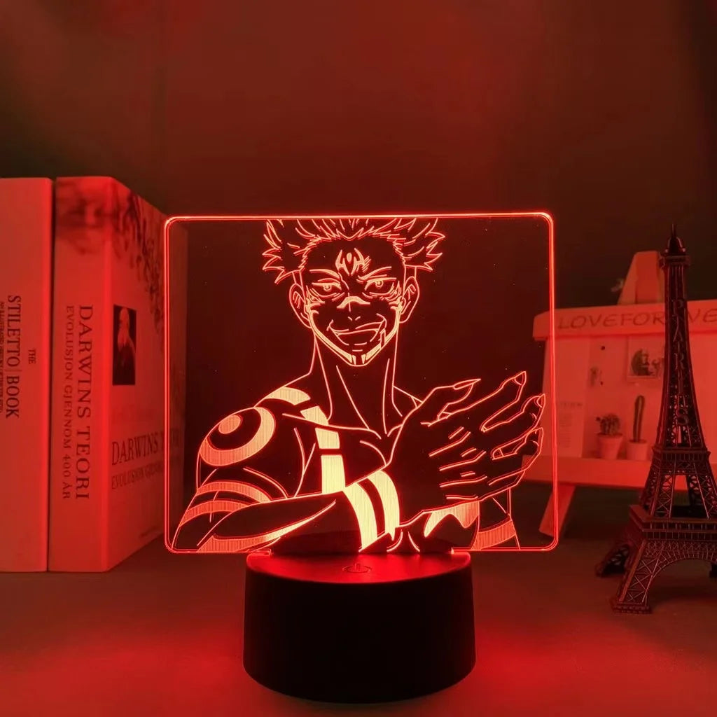 Ryomen Sukuna Jujutsu Kaisen Neon Light