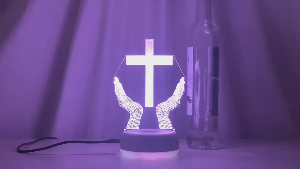 Christian Cross Spiritual Neon Light